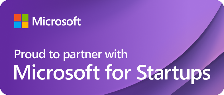 Microsoft for startups partner badge